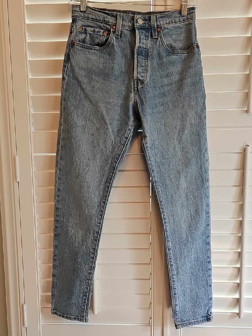 Levie's 501 Skinny Classic High-Rise Light Wash Denim Jeans
